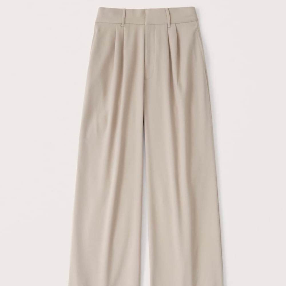Abercrombie tailored wide leg trouser pants